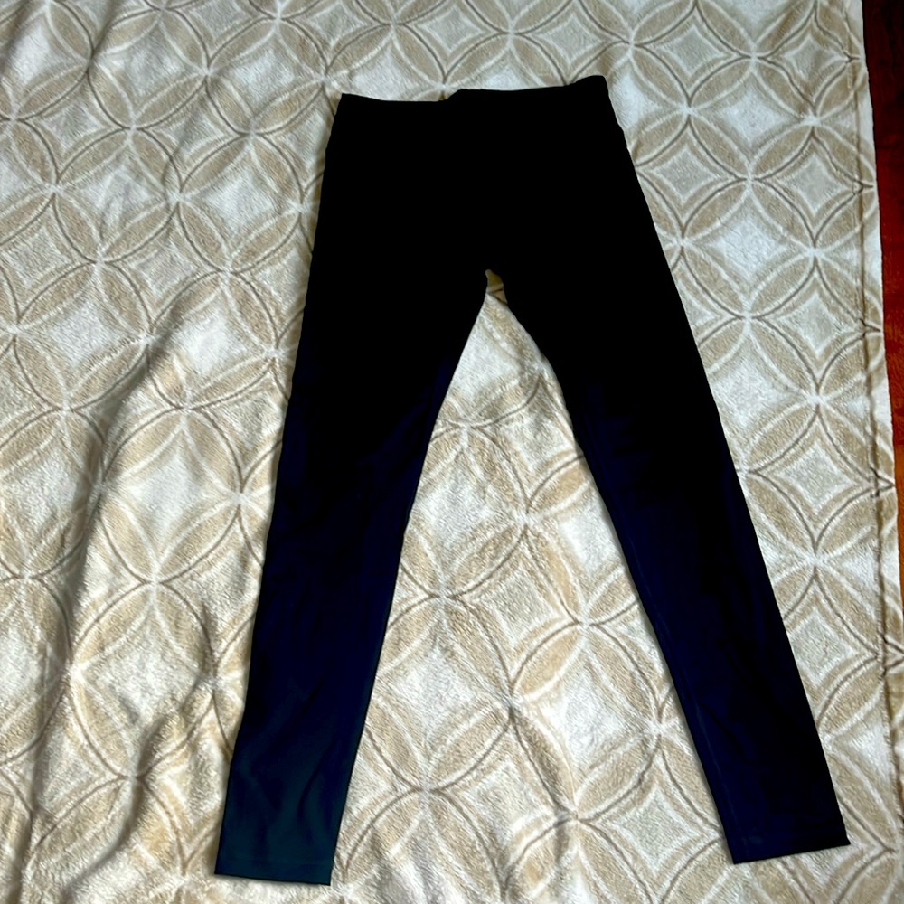 NWOT Full length solid black leggings.  Size Small.  90 Degree by Reflex